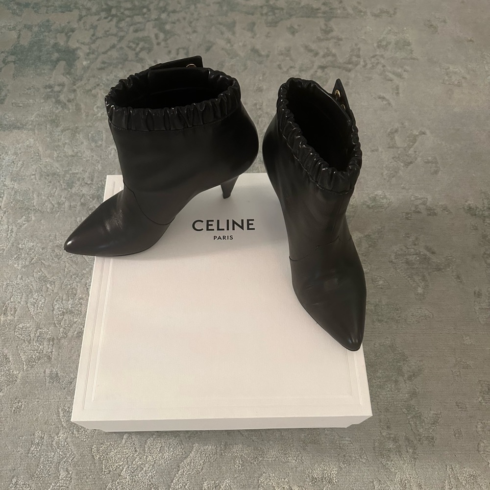 CELINE Draped Booties